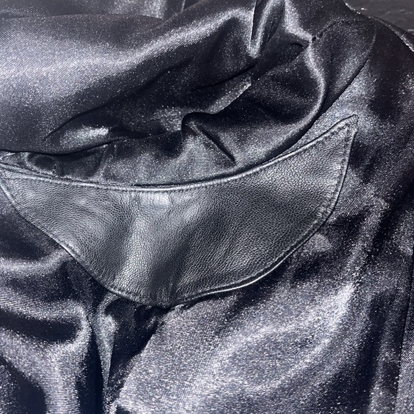 Rosleen leather motorcycle/ cross soft zip up jacket size small / excellent item - Picture 12 of 12